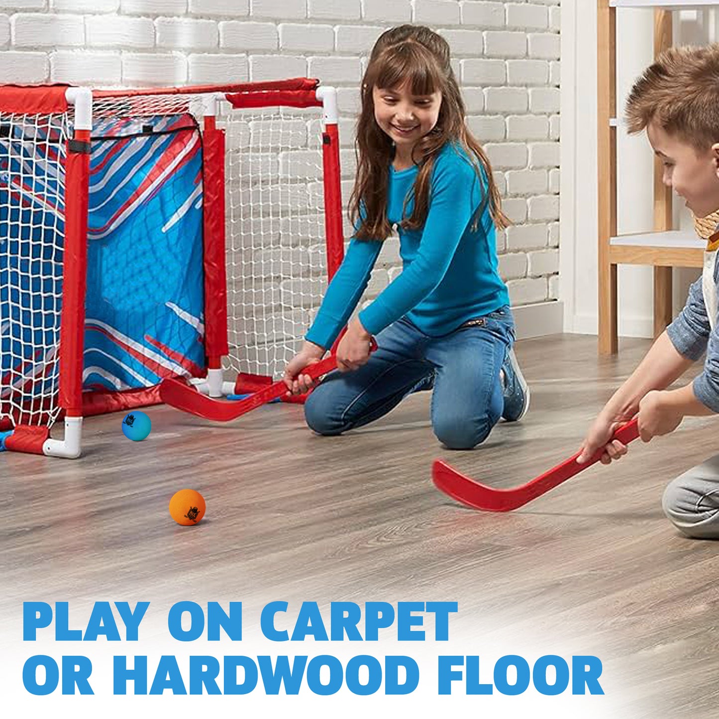 ACE HOCKEY MINI HOCKEY BALLS - 12 FOAM BALLS FOR KNEE AND FLOOR HOCKEY