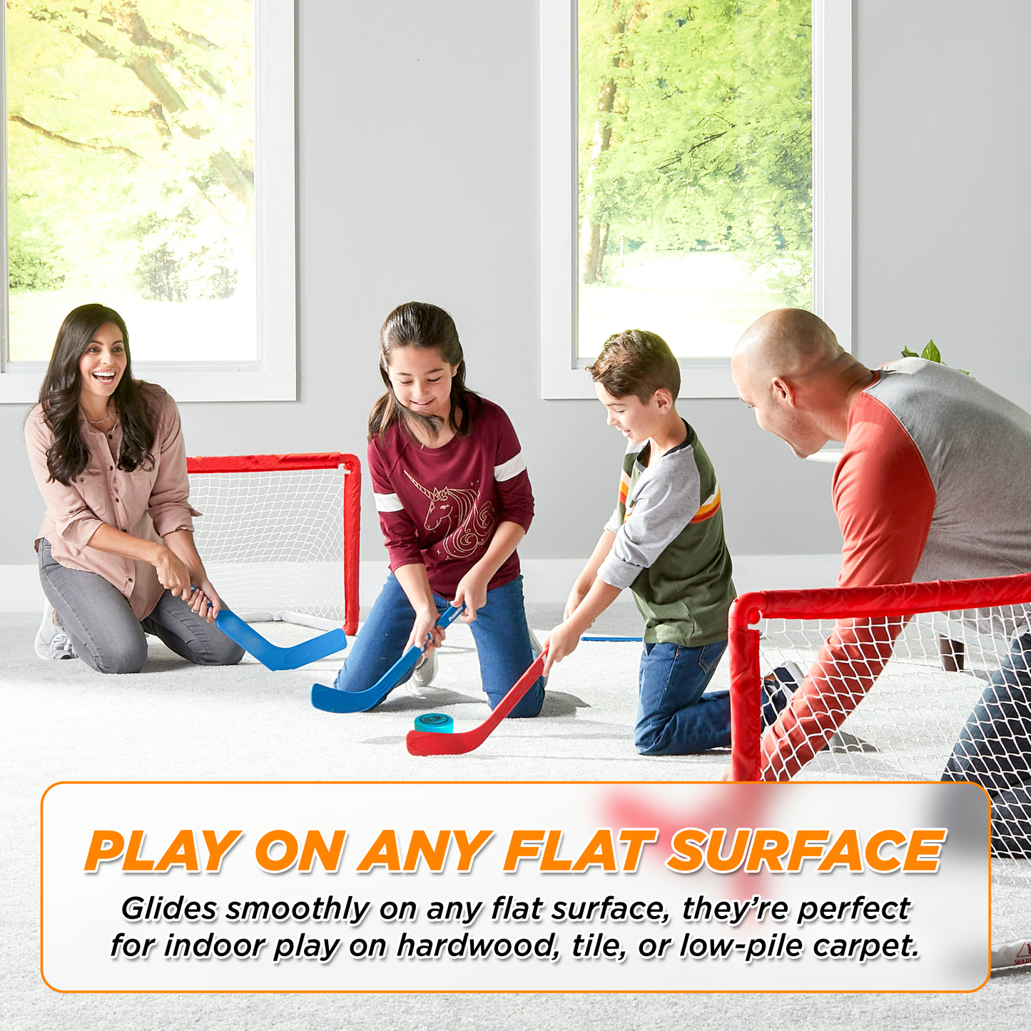 ACE HOCKEY FOAM HOCKEY PUCKS - 6 FOAM PUCKS FOR KNEE AND FLOOR HOCKEY