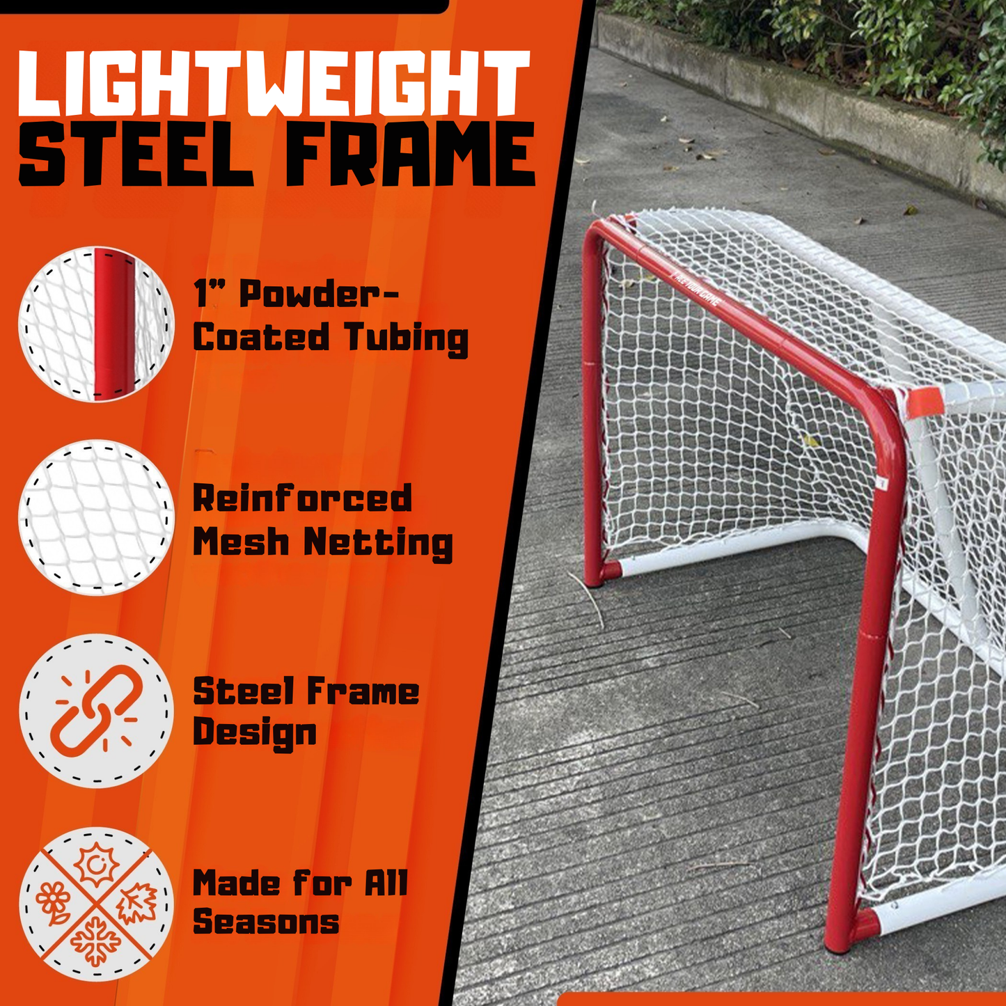 ACE HOCKEY - METAL HOCKEY GOAL 28"
