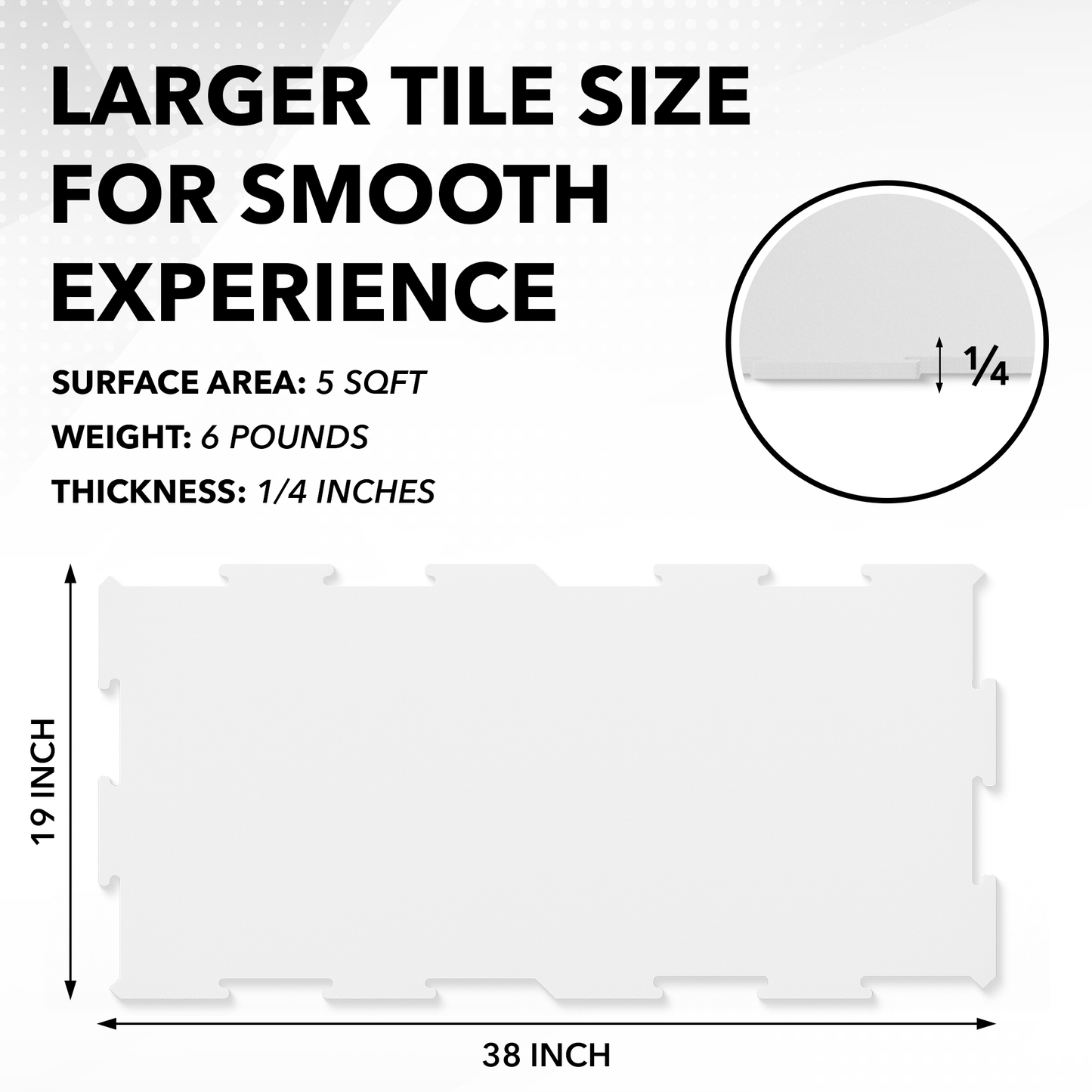 ACE HOCKEY SYNTHETIC ICE HOCKEY TILES - DOUBLE SIDED