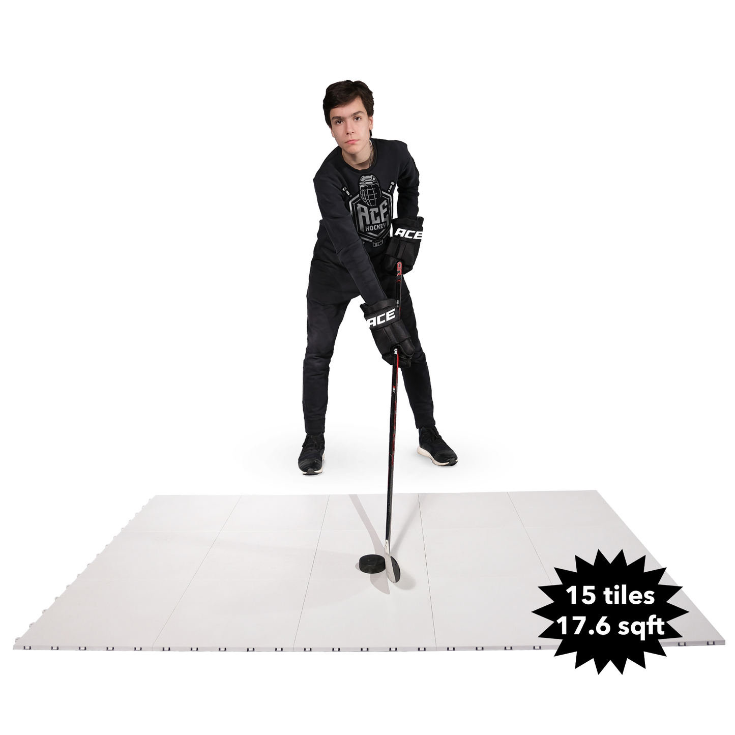ACE HOCKEY TILES FOR HOCKEY TRAINING - STICKHANDLING, PASSING, SHOOTING