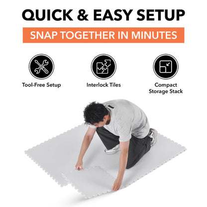 ACE HOCKEY OFF-ICE TRAINING TILES – 20 SQ. FT PRACTICE FLOORING FOR STICKHANDLING & SHOOTING 9-PACK