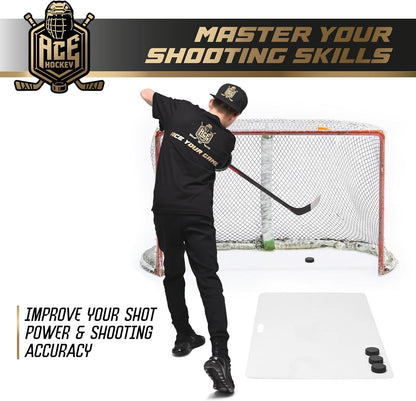 ACE HOCKEY SHOOTING PAD 24” x 48” - SYNTHETIC ICE MAT 8 SQFT