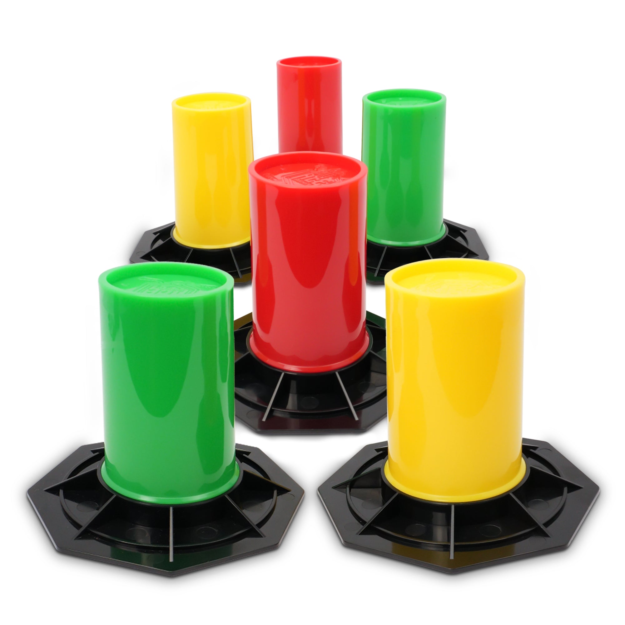 ACE HOCKEY DRILL CONES (6) - LIGHTWEIGHT STICKHANDLING TRAINER