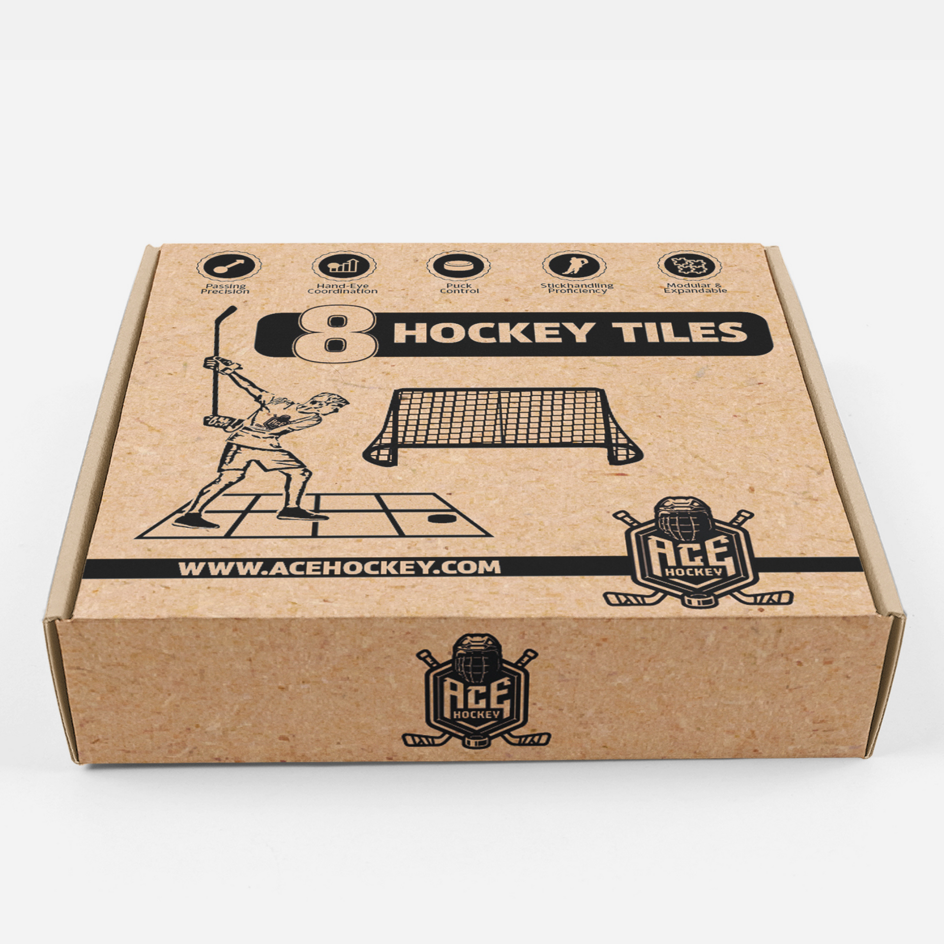 ACE HOCKEY TILES FOR HOCKEY TRAINING - STICKHANDLING, PASSING